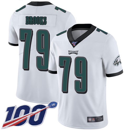 Men Philadelphia Eagles 79 Brandon Brooks White Vapor Untouchable NFL Jersey Limited Player Season